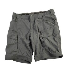 Duluth Trading Co Flex Dry Cargo Shorts Mens 42x32 Gray Nylon Spandex Relaxed